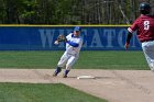 Baseball vs MIT  Wheaton College Baseball vs MIT in the  NEWMAC Championship game. - (Photo by Keith Nordstrom) : Wheaton, baseball, NEWMAC